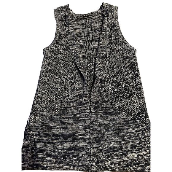 RXB Women’s Size M Blue Knit Sleeveless Vest Knit Cardigan - Picture 2 of 12